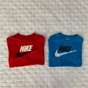 Nike Shirts Red and Blue